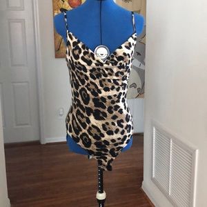 NWOT Cheetah Print Bodysuit